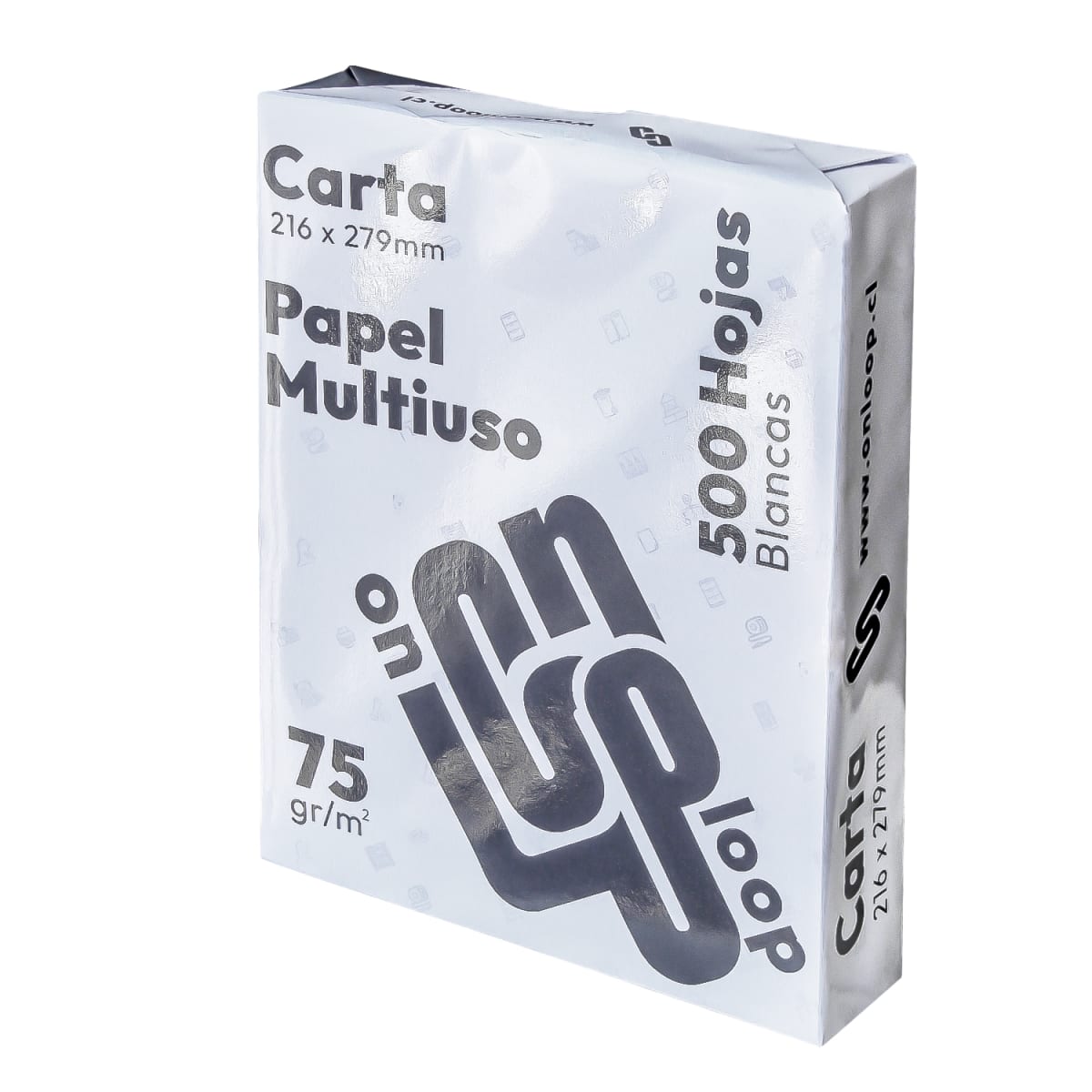 Pack 5 Resmas Carta 500 hojas 75g Blancas2