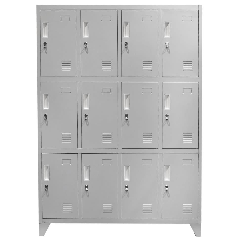 Locker Metálico - 4 Cuerpos 12 Puertas con Portacandado | Casillero Onloop PRO