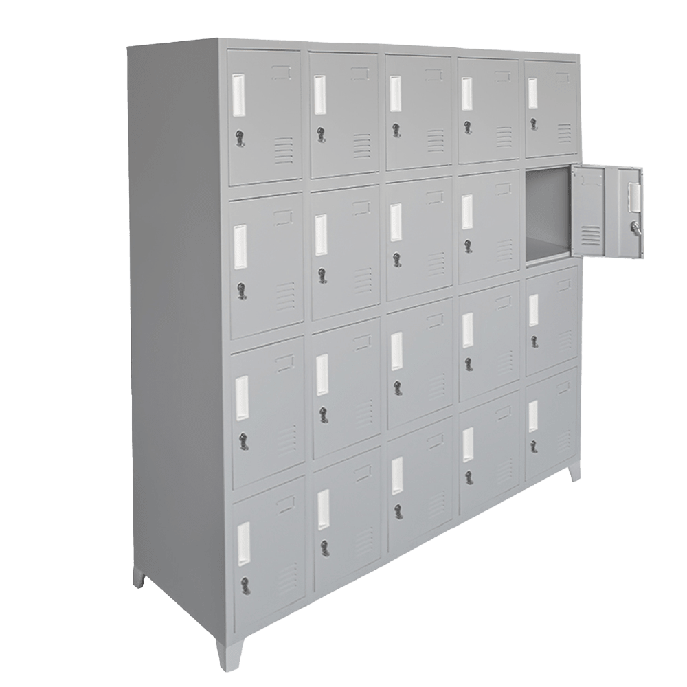 Locker Metálico - 5 Cuerpos 20 Puertas con Portacandado | Casillero Onloop PRO