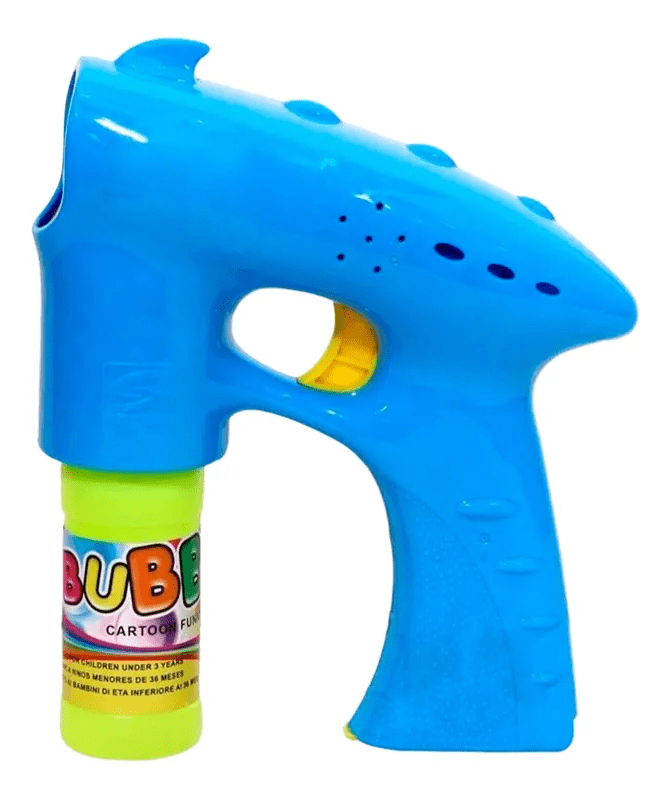 Pistola de Burbujas con Repuesto – Juguete Interactivo y Divertido para Niños y Niñas