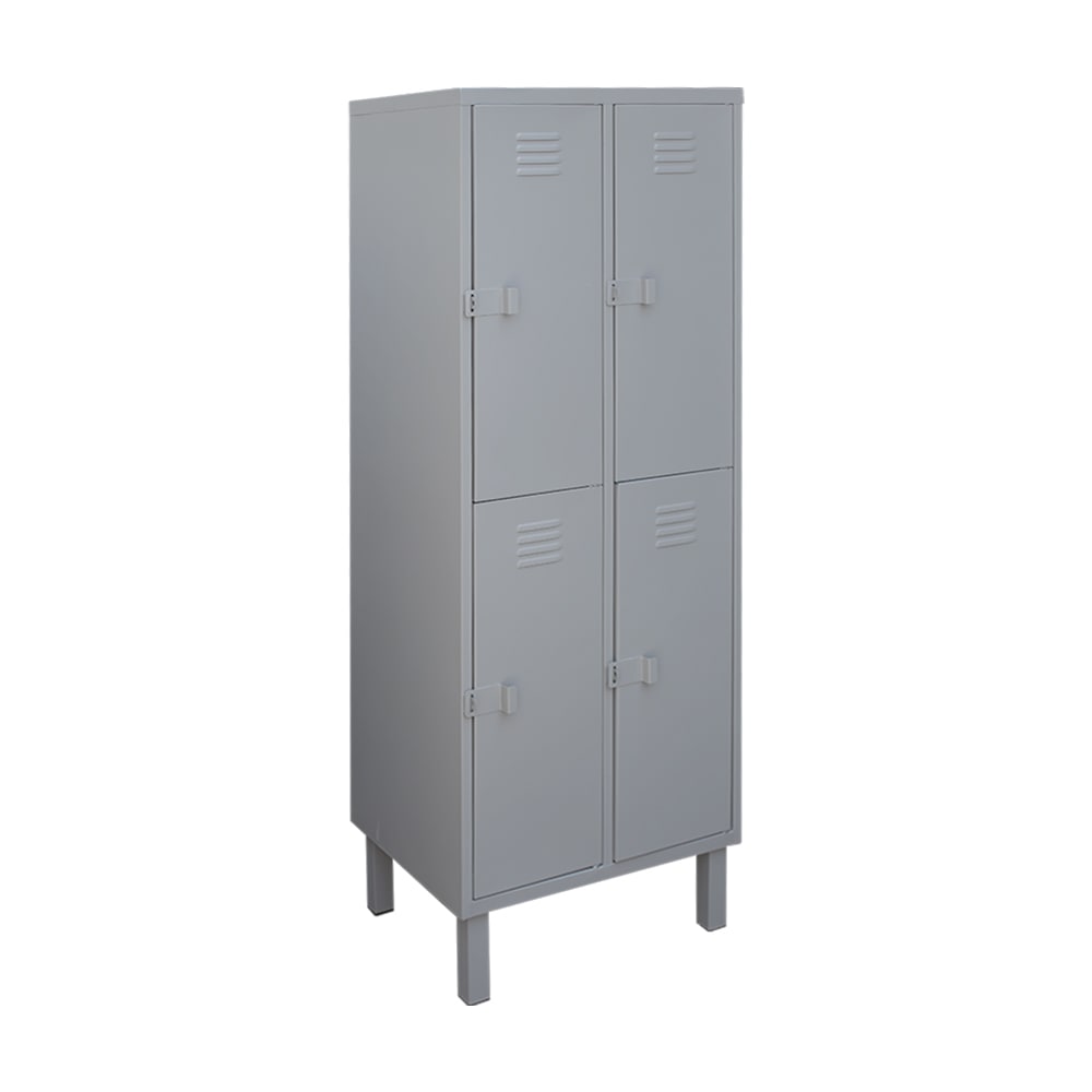 Locker Metálico 2 Cuerpos 4 Puertas | Casillero Nacional