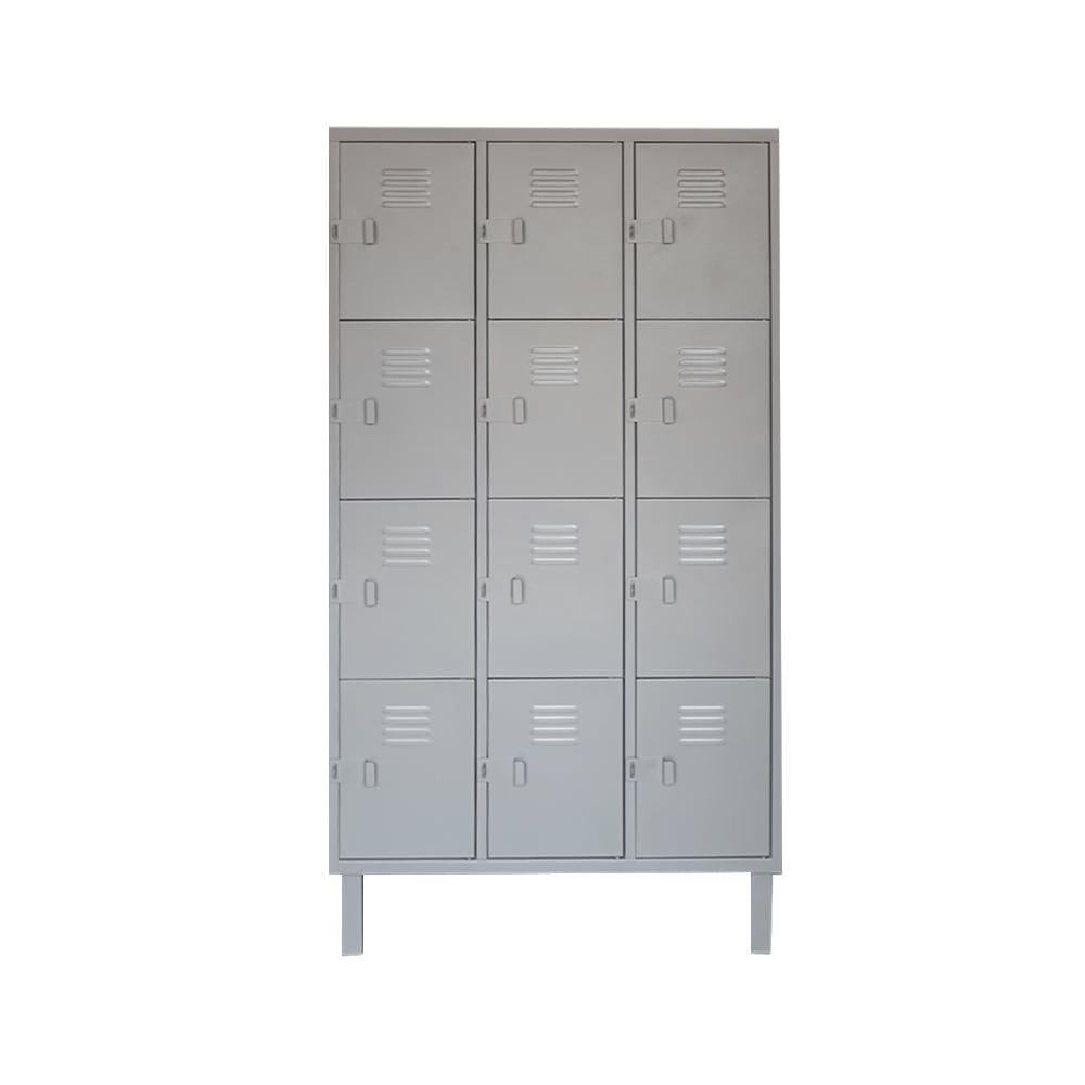 Locker Metálico 3 Cuerpos 12 Puertas | Casillero Nacional