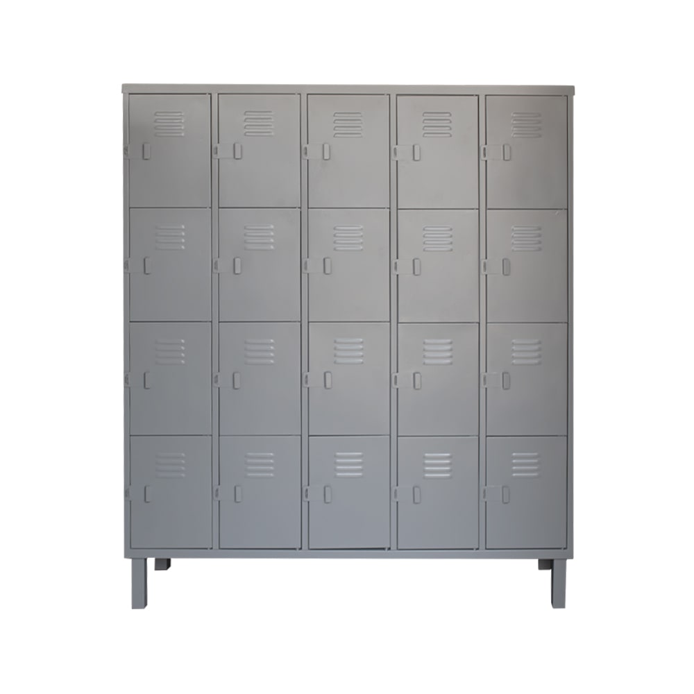 Locker Metálico 5 Cuerpos 20 Puertas | Casillero Nacional
