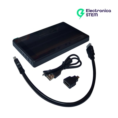Pantalla HDMI 7 IPS táctil 1024x600 con carcasa Waveshare2