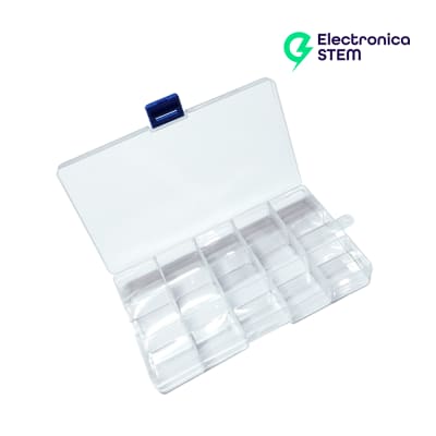 Caja organizadora removible 15 compartimentos de 17.3x9.8x2.3 cm2