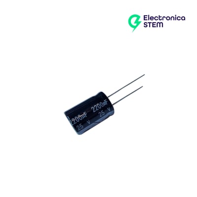 Capacitor electrolítico 2200µF 25V 13x20mm1