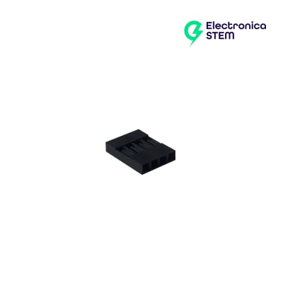 Conector Dupont hembra 4 pines 2.54mm2