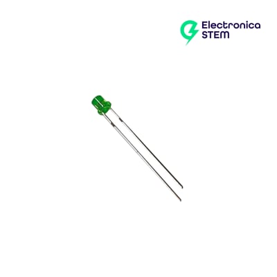 LED Difuso Verde 3 mm (3V, 20mA)2