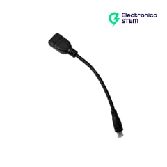 Cable micro HDMI a HDMI de 10cm para Raspberry Pi 4B/5