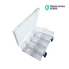 Caja organizadora 8 compartimentos de 19.5x12.7x4.5 cm