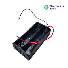 Portapilas 2x18650 sin tapa