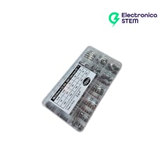 Kit 150 fusibles de vidrio 5x20mm surtidos con caja