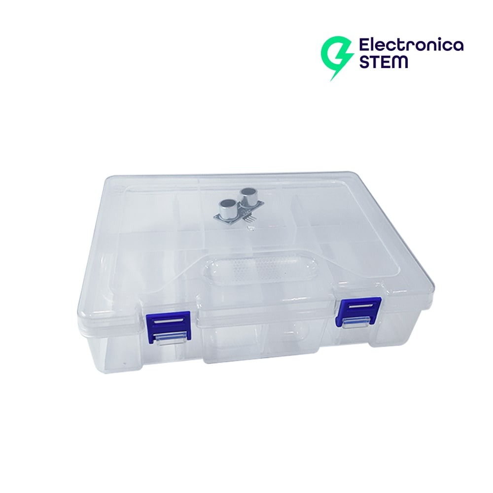 Caja organizadora doble nivel de 23.4x16.8x6.2 cm1