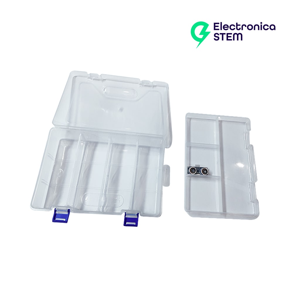 Caja organizadora doble nivel de 23.4x16.8x6.2 cm2