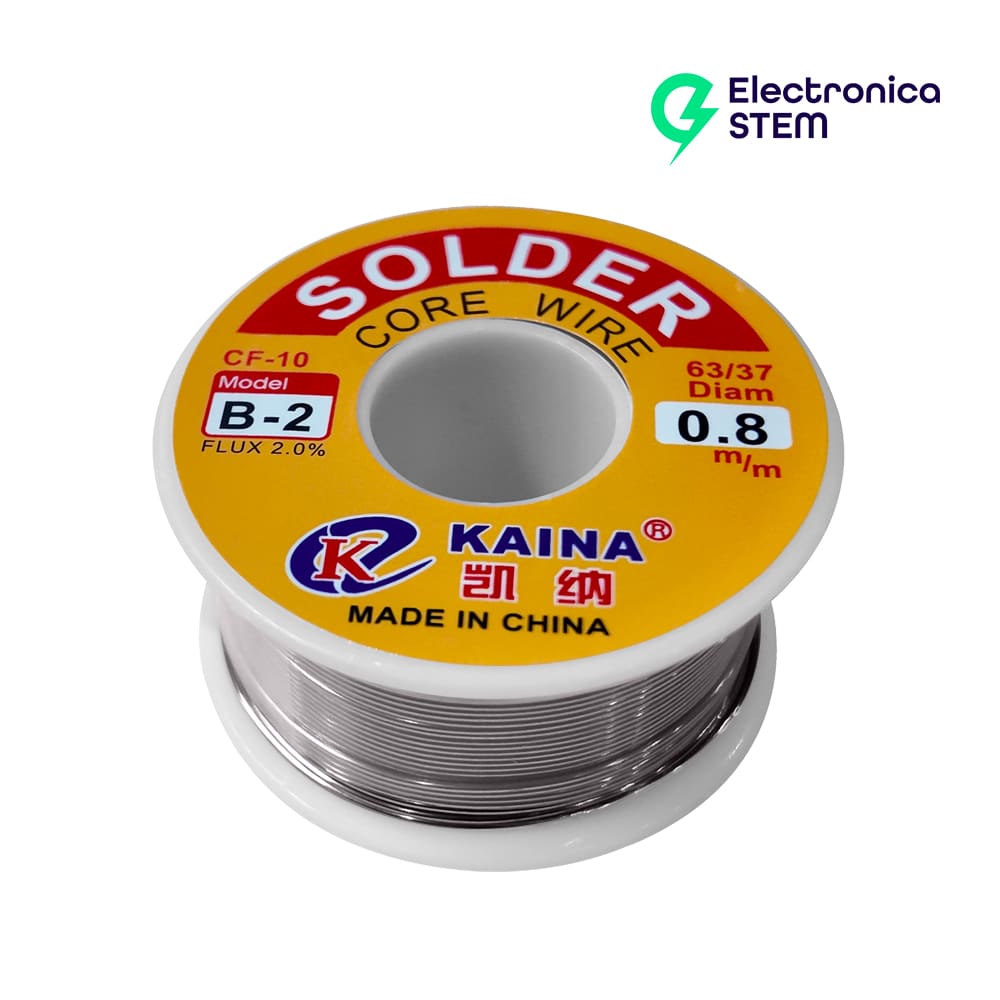 Rollo de Estaño 0.8mm de 100g 63/37 1