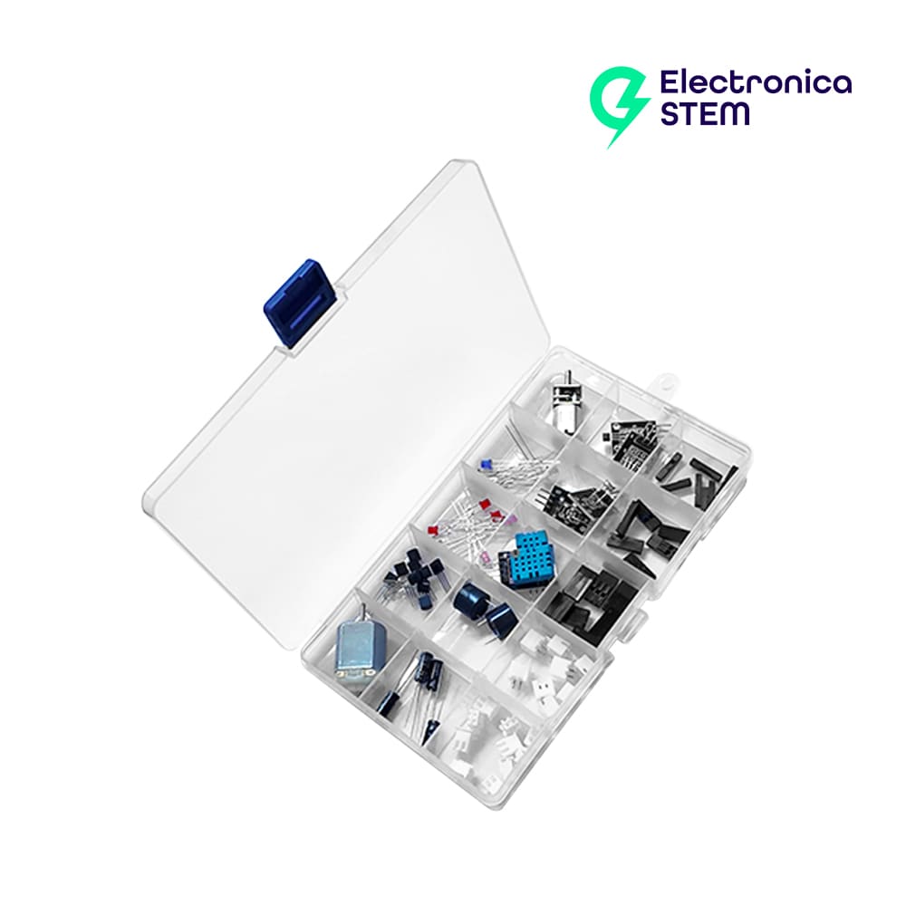 Caja organizadora removible 15 compartimentos de 17.3x9.8x2.3 cm3