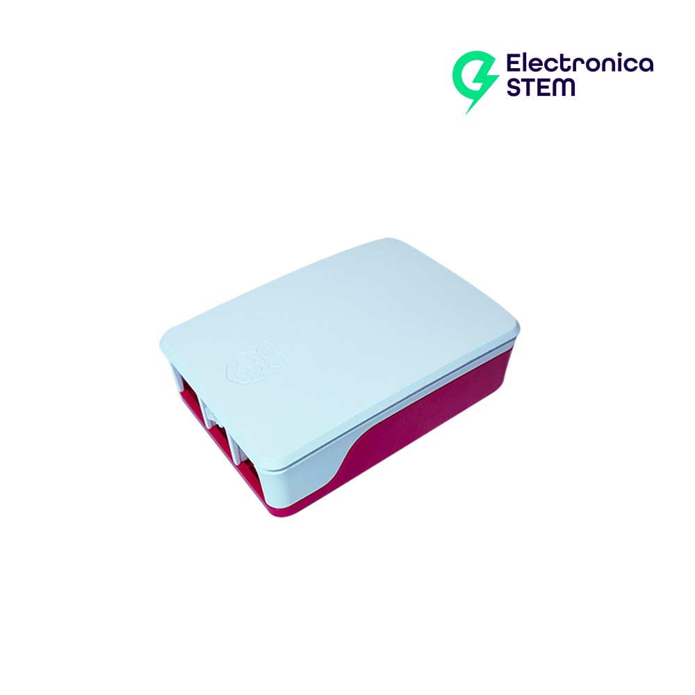 Carcasa oficial para Raspberry Pi 5 rojo/blanco2