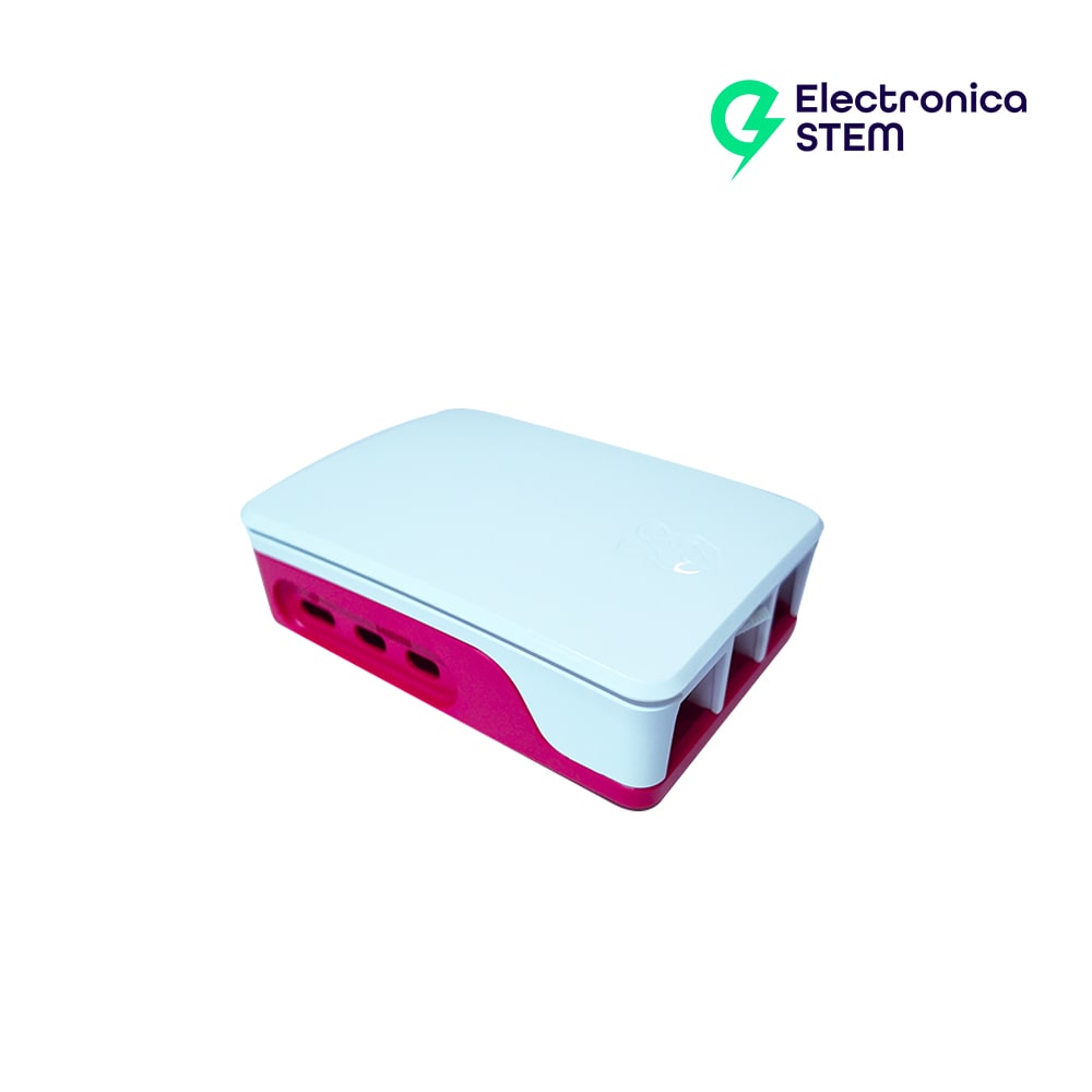 Carcasa oficial para Raspberry Pi 5 rojo/blanco3