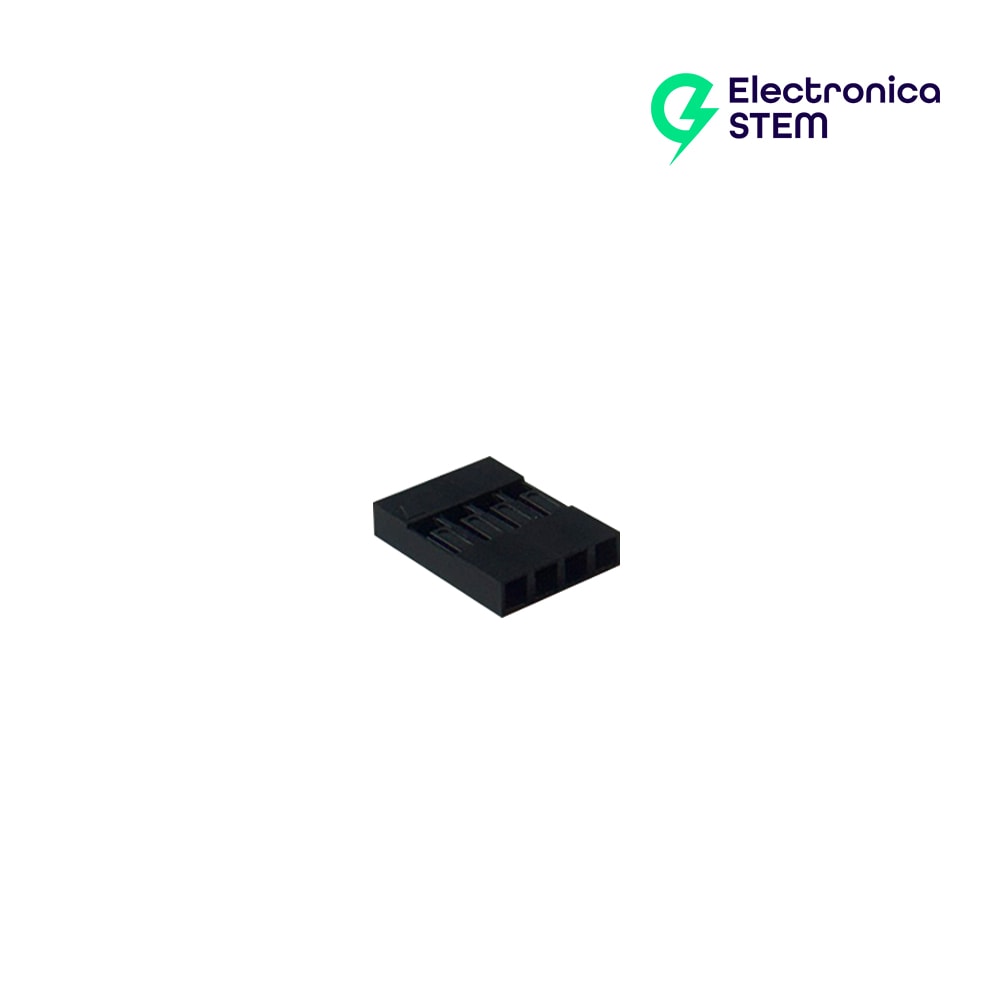 Conector Dupont hembra 4 pines 2.54mm 1