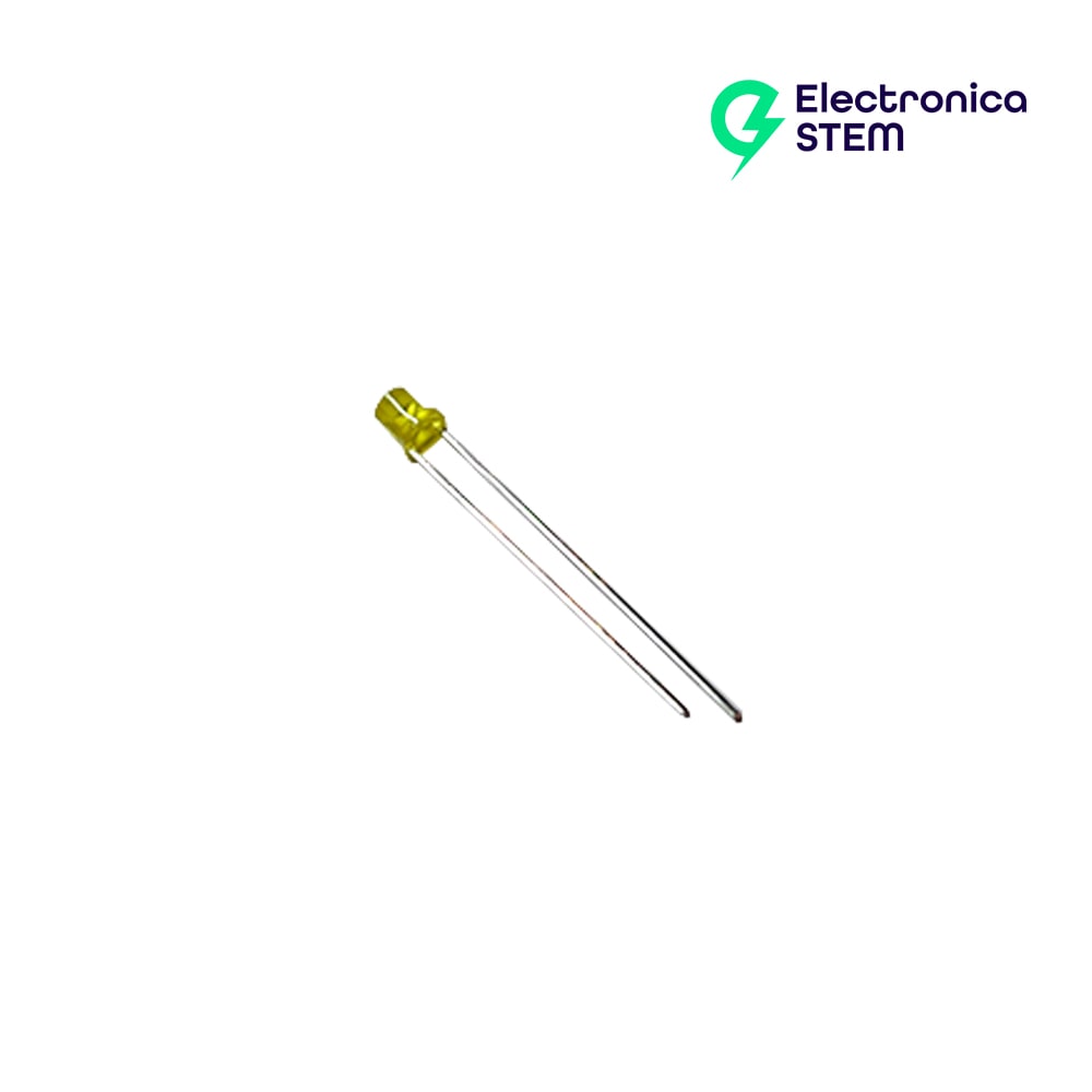 LED Difuso Amarillo 3 mm (2V, 20mA) 1