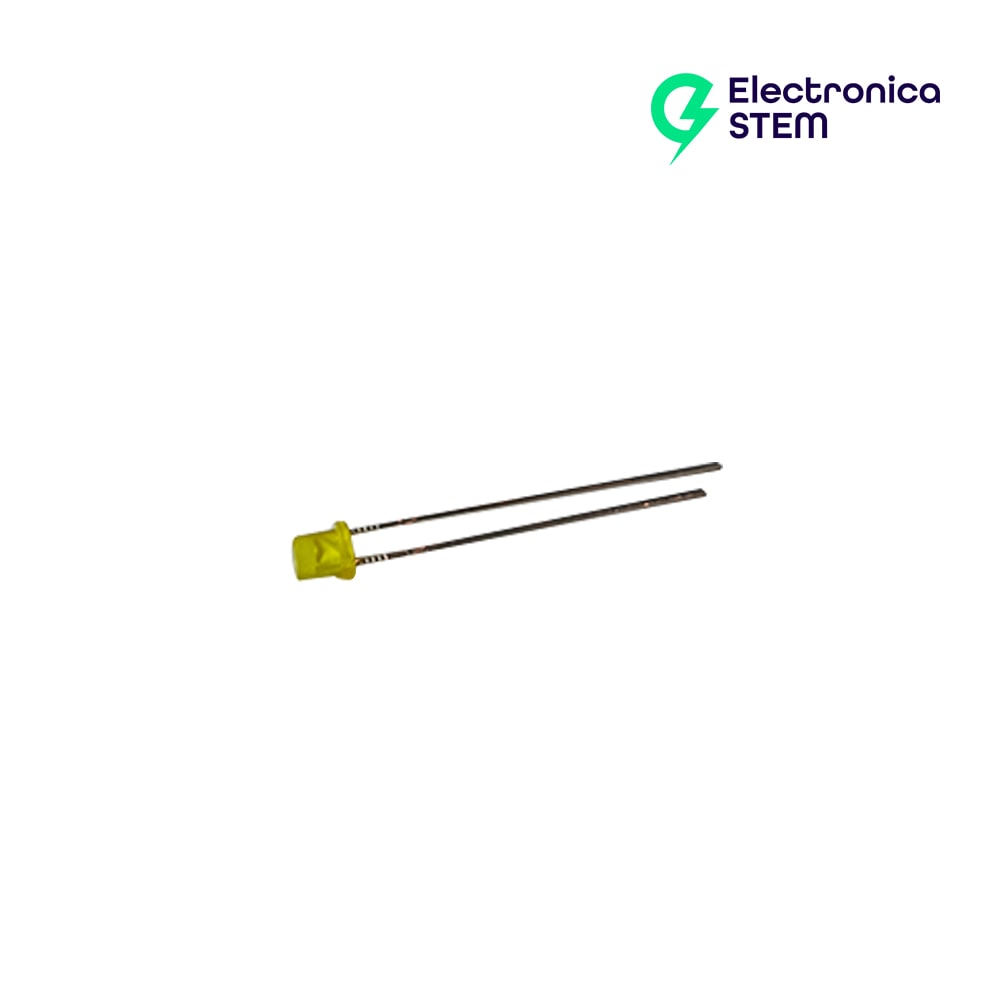 LED Difuso Amarillo 3 mm (2V, 20mA)1