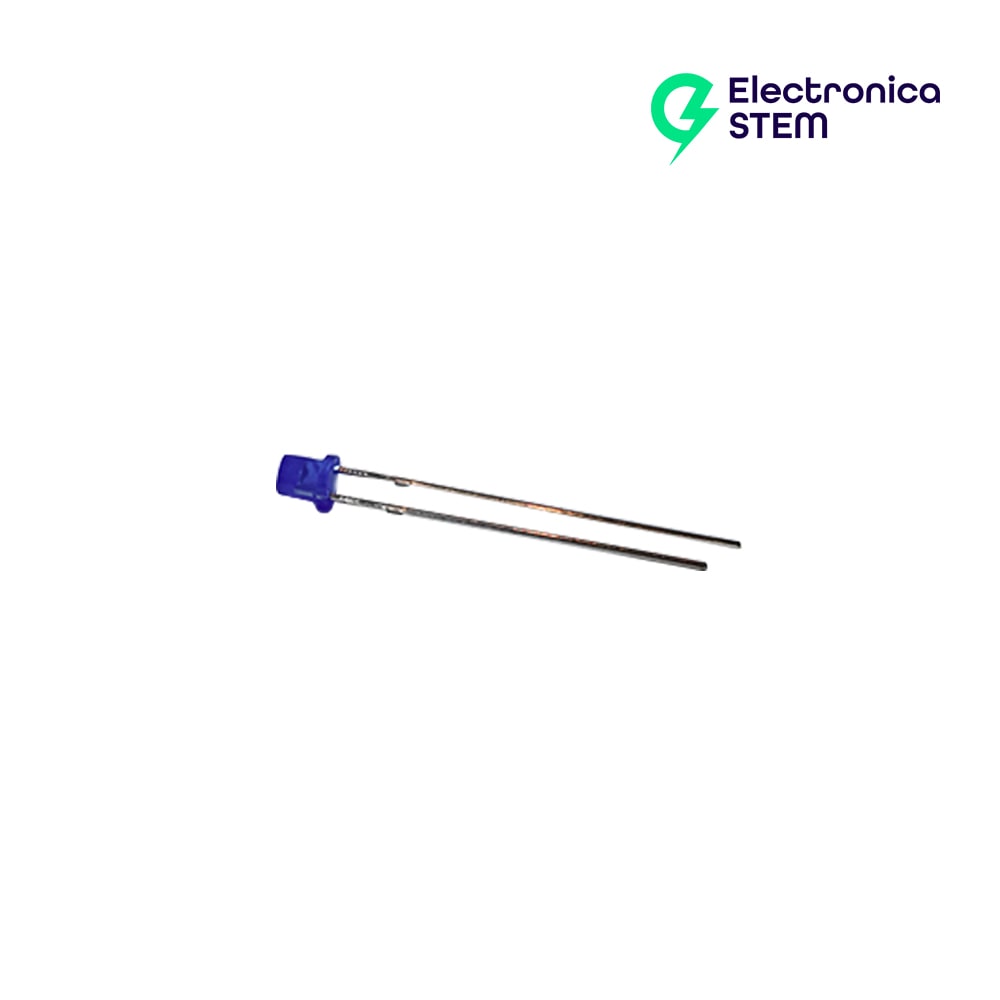 LED Difuso Azul 3mm (3V, 20mA)2