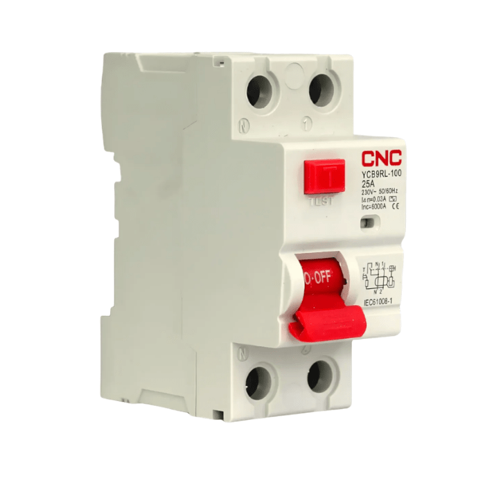 INTERRUPTOR DIFERENCIAL 2X25A 30MA 6KA CNC