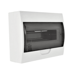 TABLERO SOBREPUESTO 12 PUESTOS PUERTA TRANSPARENTE