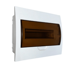 TABLERO EMBUTIDO 12 PUESTOS PUERTA TRANSPARENTE