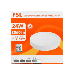 FOCO Sobrepuesto LED 24W 6500 REDONDO FSL