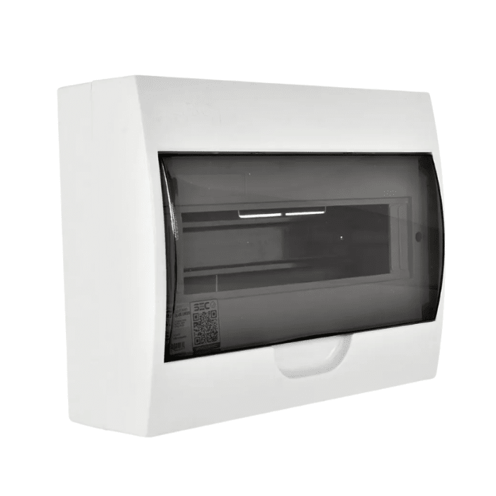 TABLERO SOBREPUESTO 12 PUESTOS PUERTA TRANSPARENTE1