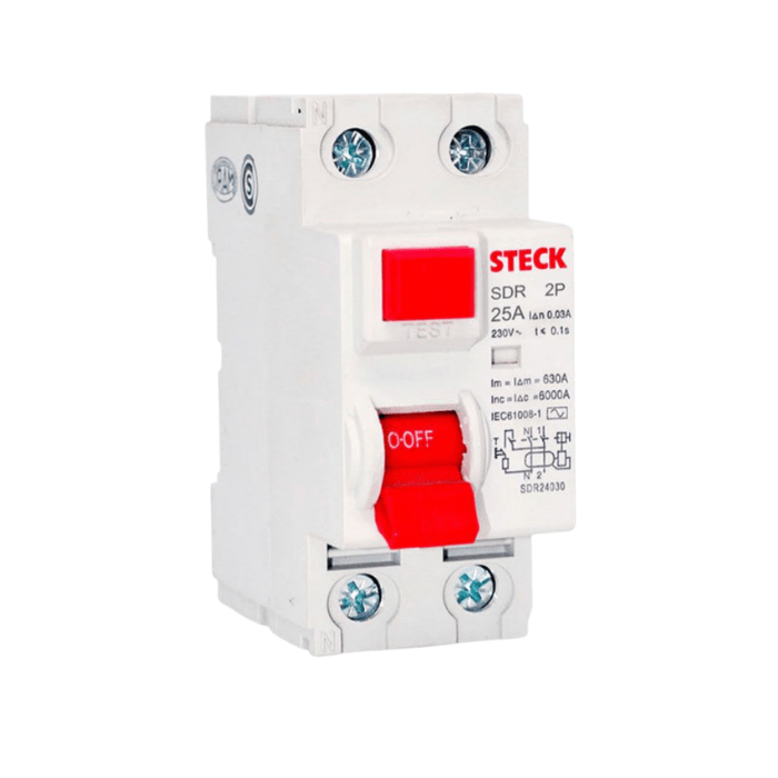 INTERRUPTOR DIFERENCIAL 2X25A 30MA STECK1