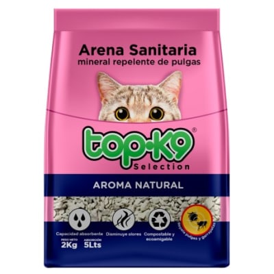 TOPK9 ARENA SANITARIA MINERAL REPELENTE DE PULGAS Y GARRAPATAS1