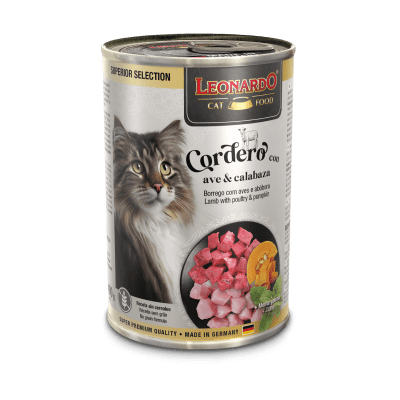 LATA LEONARDO SELECCION CORDERO AVE Y CALABAZA 400 GR1