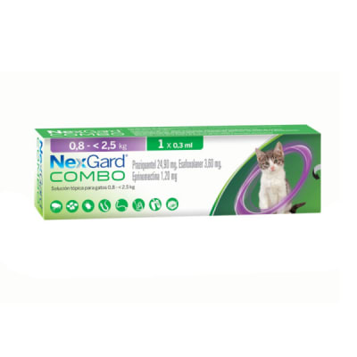NEXGARD COMBO CAT 0,8 - 2,5 KG 0,3 ML1