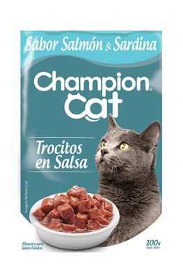 SACHET CHAMPION CAT SALMON Y SARDINA 100 GR1