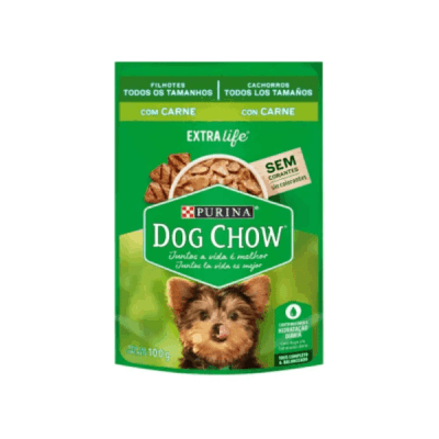 SACHET DOG CHOW CACHORROS TODOS LOS TAMAÑOS CARNE 100 GR1