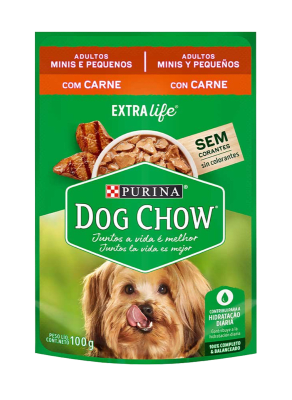 SACHET DOG CHOW ADULTOS MINIS Y PEQUEÑOS CARNE 100 GR1