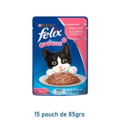 SACHET FELIX GATITO CARNE 85 GR1