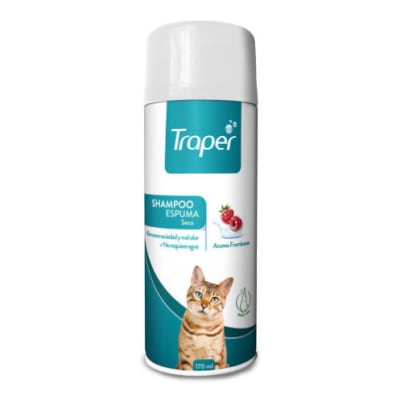 SHAMPOO ESPUMA SECA TRAPER GATO 170 ML1