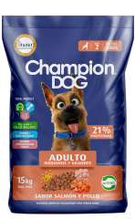 CHAMPION DOG ADULTO SALMON Y POLLO 18 KG