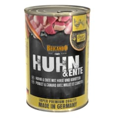 LATA BELCANDO POLLO, PATO CON MIJO Y ZANAHORIA