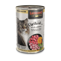 LATA LEONARDO SELECCION CORDERO AVE Y CALABAZA 400 GR