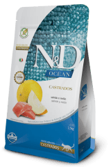 N&D OCEAN GATO ADULTO CASTRADO SALMON Y MELON 1.5 KG
