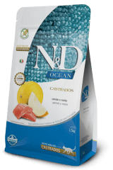 N&D OCEAN GATO ADULTO CASTRADO SALMON Y MELON 7.5 KG