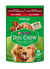 SACHET DOG CHOW ADULTOS TODOS LOS TAMAÑOS CARNE 100 GR