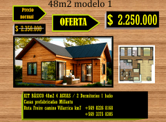 Kit básico casa 48m² modelo 1