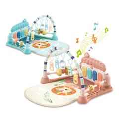 Gimnasio Piano con Luces y Música, celeste o rosado.