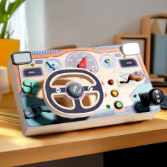 Tablero Led sensorial con Volante de Madera 0