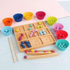 Juego de Correspondencia Número-Cantidad Madera